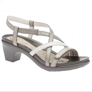 NEW ABEO 10 Gloriana Neutral Metallic Sandals